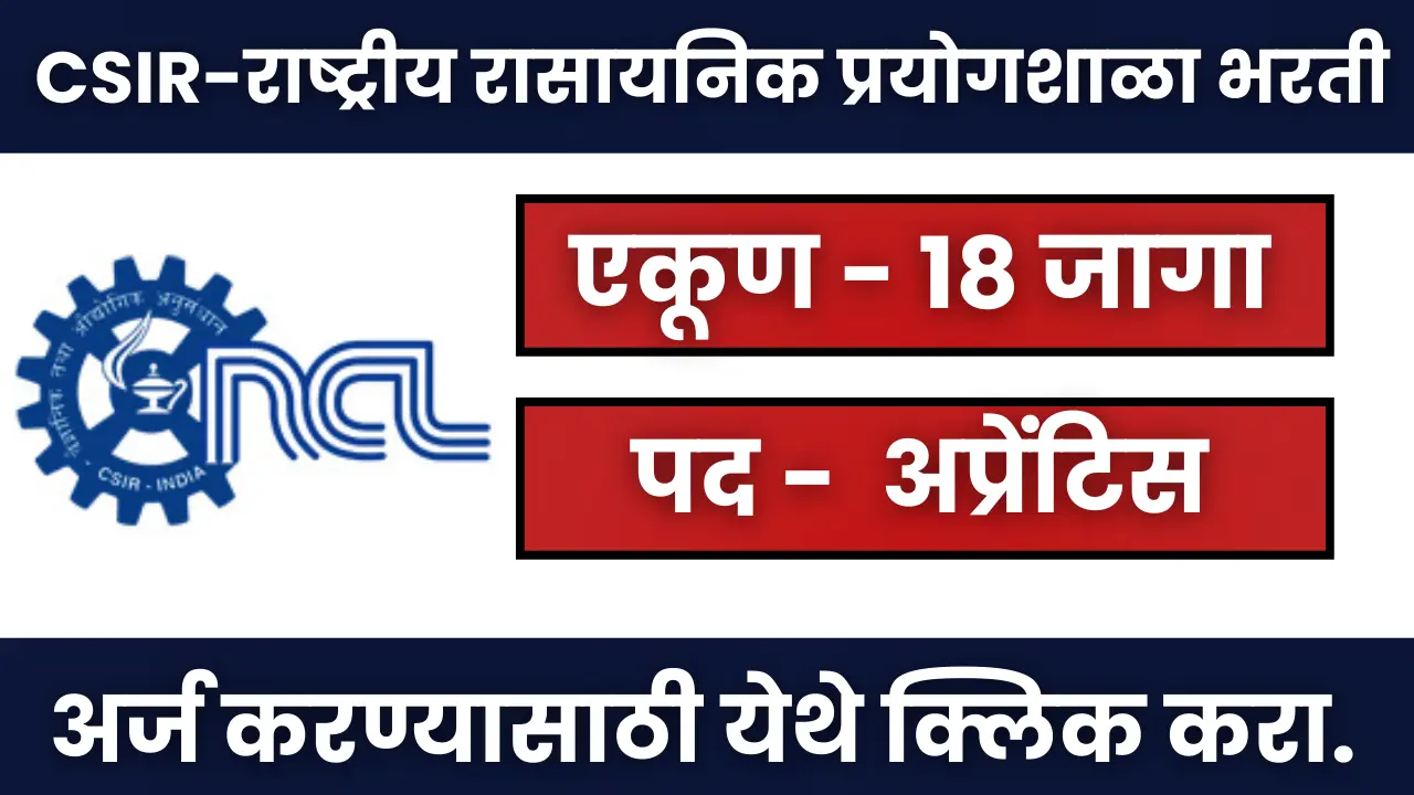 NCL Pune Bharti 2024